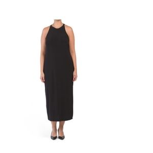 Bebe halter neck high slip maxi sz 2x